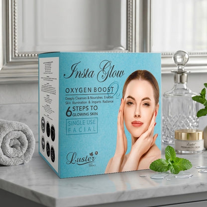 Luster Insta Glow Oxygen Boost Facial Kit - 120ml