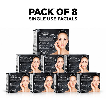 Luster Black Diamond Exceptional Glow Facial Kit - 320ml