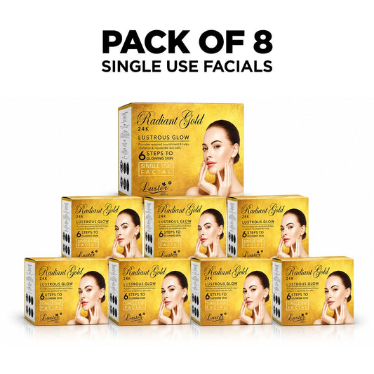 Luster 24k Radiant Gold Lustrous Glow Facial Kit – 320ml