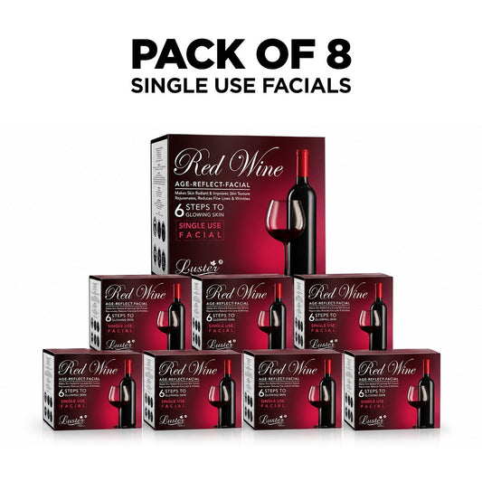 Luster Red Wine Age Reflect Facial Kit - 320ml