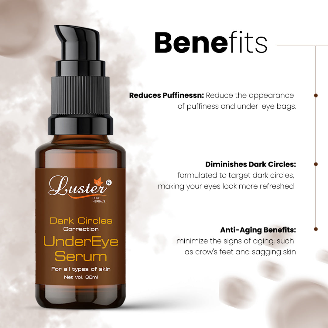 Luster Dark Circles Correction Under Eye Serum - 30ml