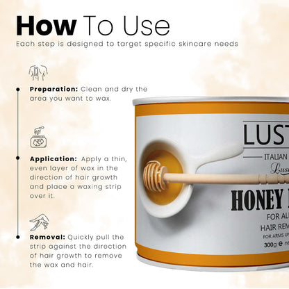 Luster Honey Love Hair Removal Hot Wax - 300ml