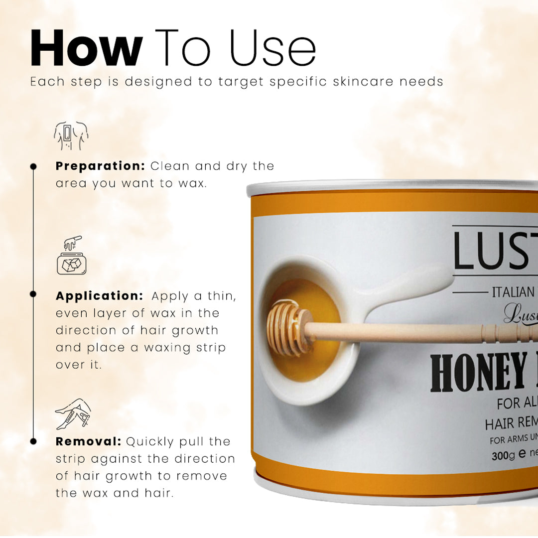 Luster Honey Love Hair Removal Hot Wax - 300ml