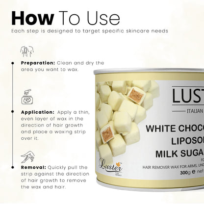 Luster White Chocolate Hair Removal Hot Wax - 300ml