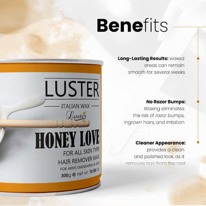 Luster Honey Love Hair Removal Hot Wax - 300ml