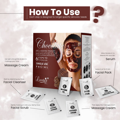 Luster Chocolate Anti-Ageing Therapy Facial kit - 40g