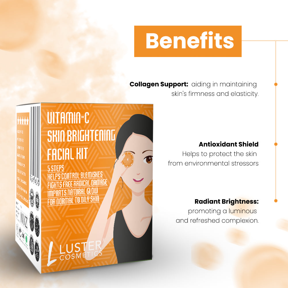 Luster Cosmetics Vitamin-C Skin Brightening Facial Kit - 45g