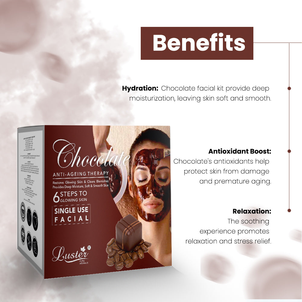 Luster Chocolate Anti-Ageing Therapy Facial kit - 40g