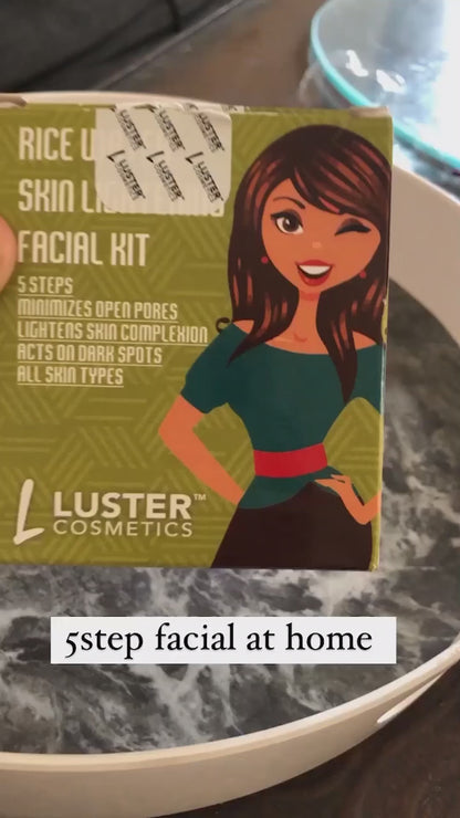 Luster Cosmetics Facial Combo | Bridal Glow & Anti Ageing & Rice Water - 3x45g