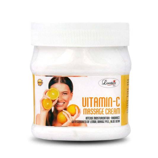 Luster Vitamin C Face & Body Massage Cream (Paraben & Sulfate Free) -500 ml