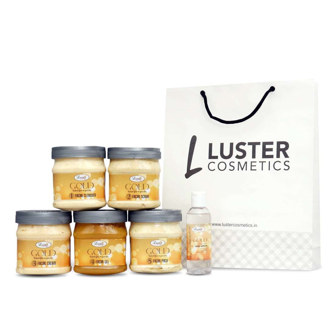 Luster Vision Kit Luster Gold Radiance Facial Kit Salon Eco Pack - 2600ml – Luster Cosmetics