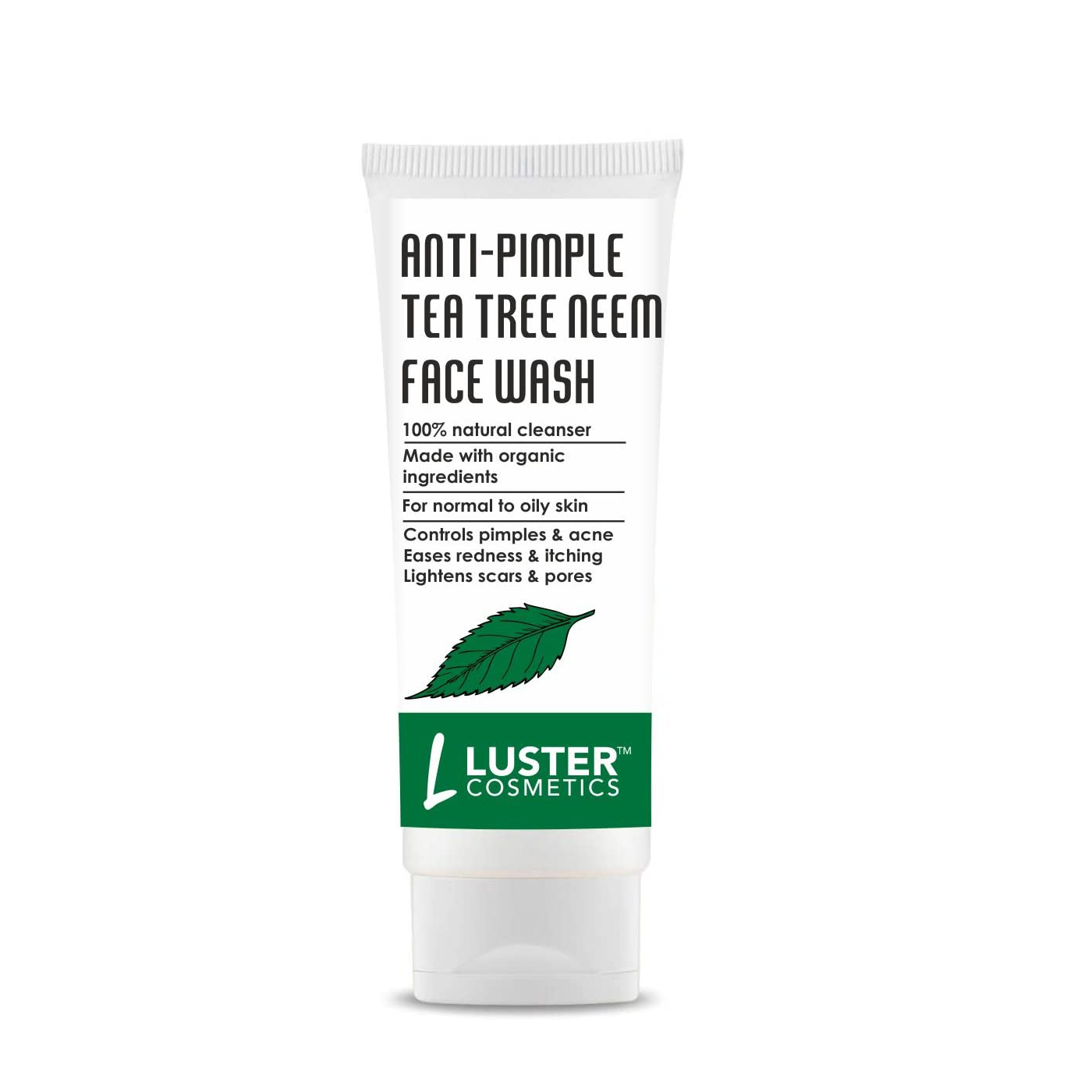 Luster Cosmetics Anti-Pimple Tea Tree Neem Face Wash - 100ml