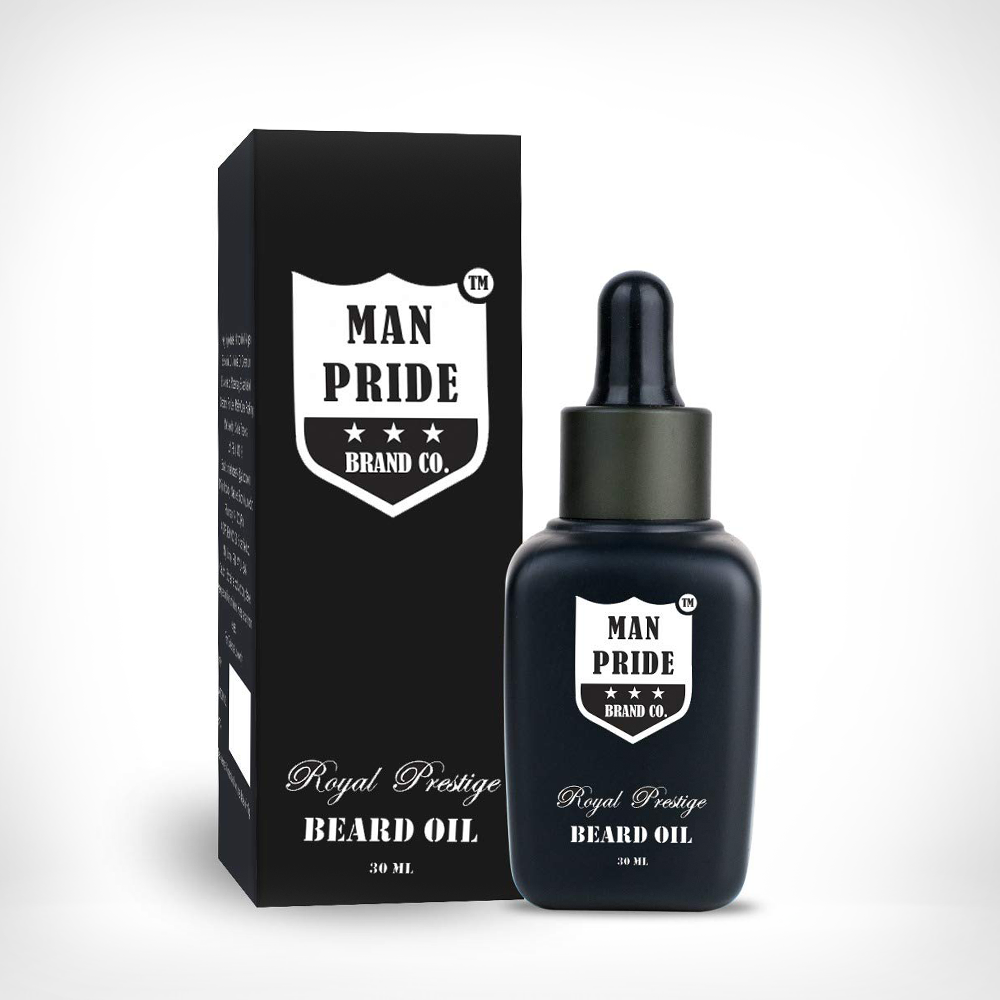 Men's Grooming Combo Beard Oil, Face & Beard Wash, Hair Wax by Man Pride Brand Co.