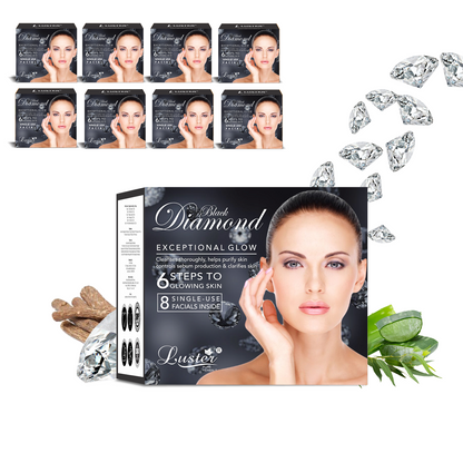 Luster Black Diamond Exceptional Glow Facial Kit - 320ml