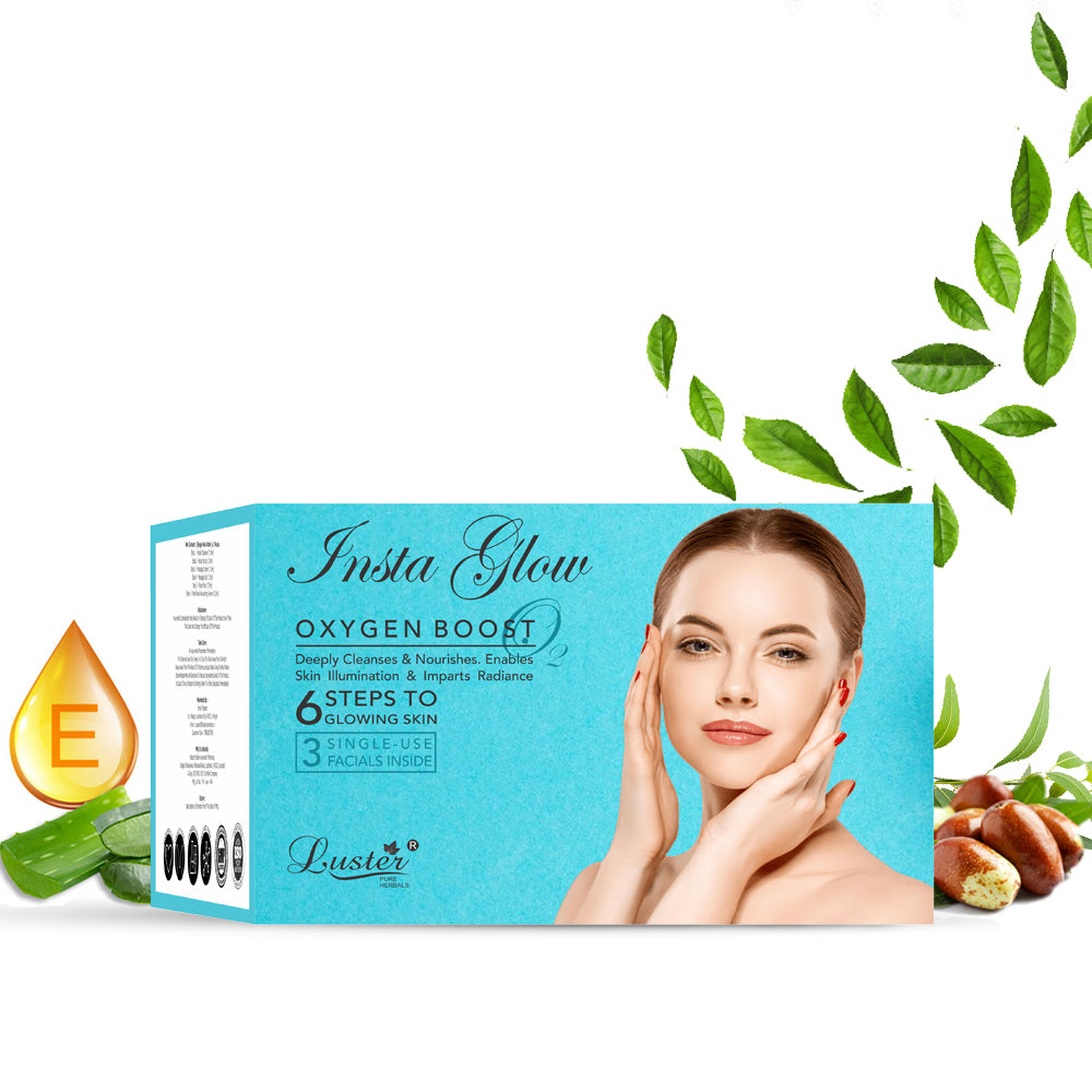 Luster Insta Glow Oxygen Boost Facial Kit - 120ml