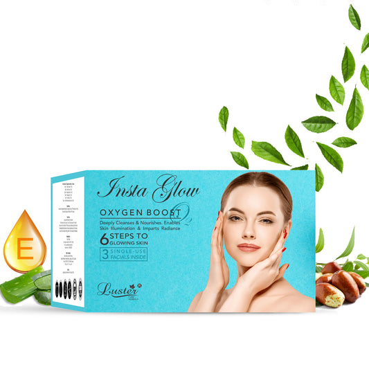 Luster Insta Glow Oxygen Boost Facial Kit - 120ml