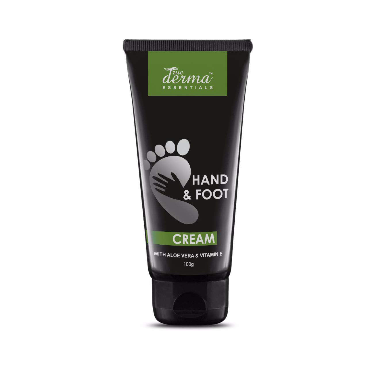 True Derma Essentials Hand & Foot Cream | Restores Natural Glow | Enriched With Aloe Vera & Vitamin-E | Hand And Foot Cream For Glowing Skin | For Women & Men - 100ml - Luster Cosmetics