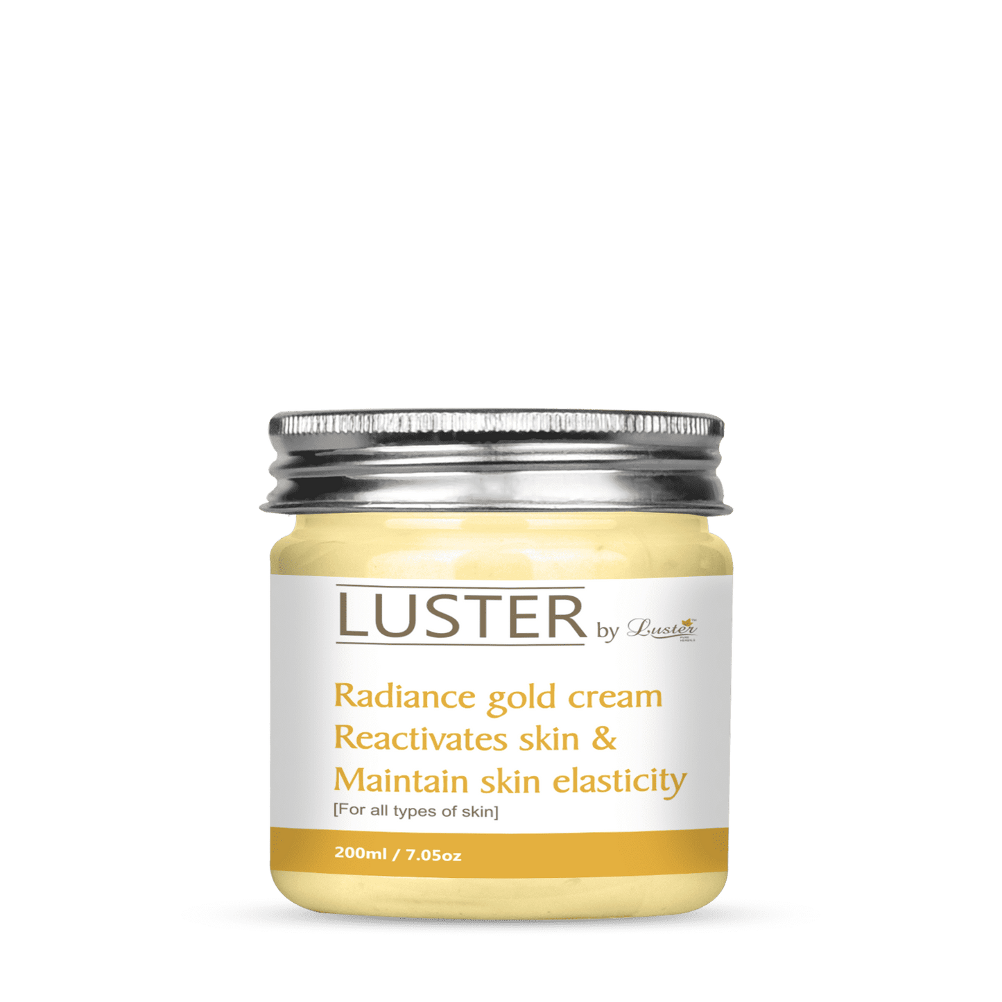 Luster Radiance Gold Massage Cream (Paraben & Sulfate Free)-200 ml - Luster Cosmetics