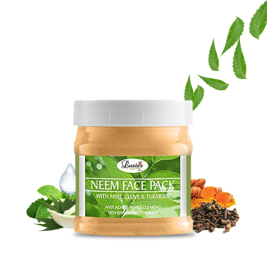 Luster Neem Anti-Acne & Pimple Clearing Face Pack - 500 g