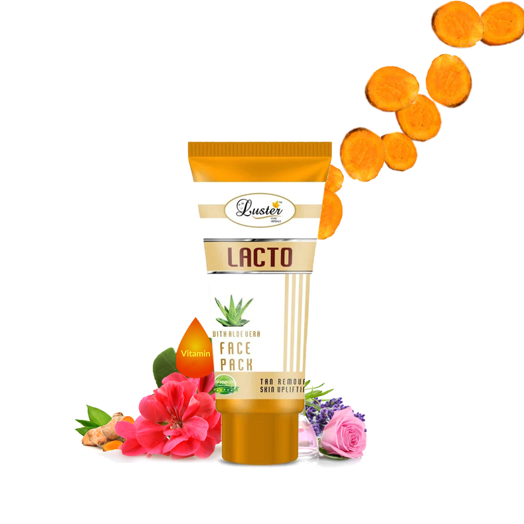 Luster Lacto Tan Removal Face Pack (Paraben & Sulfate Free)-60ml