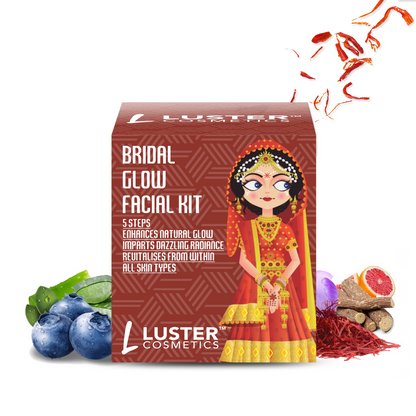 Luster Cosmetics Facial Combo | Vitamin-C & Rose-Mulberry & Bridal Glow - 3x45g