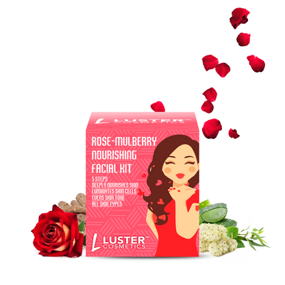 Luster Cosmetics Facial Combo | Vitamin-C & Rose-Mulberry & Bridal Glow - 3x45g