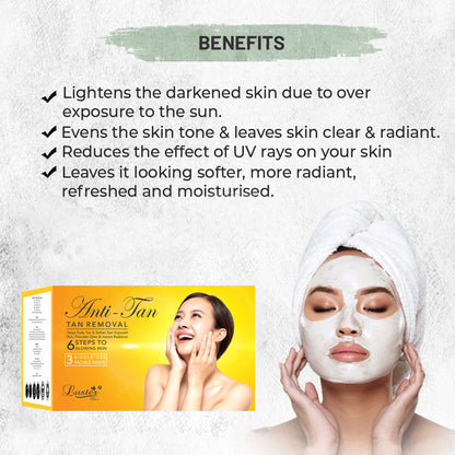 Luster Anti-Tan/Tan Removal Facial Kit - 120ml