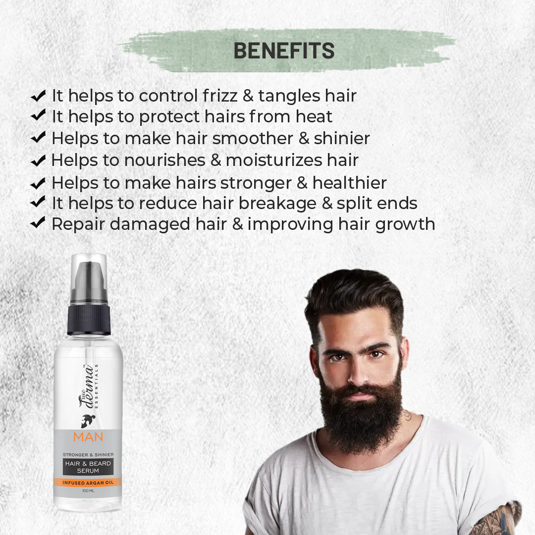 True Derma Essentials Hair & Beard Hair Serum - 100ml