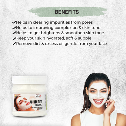 Luster Whitening Face Pack For Glowing Skin - 500ml