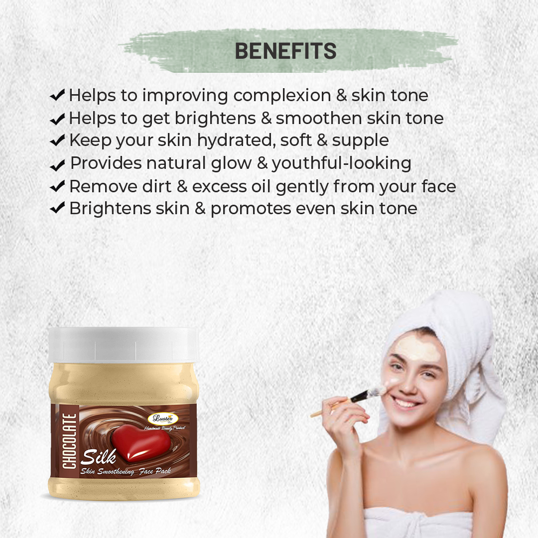 Luster Chocolate Silk Face Pack - 500g