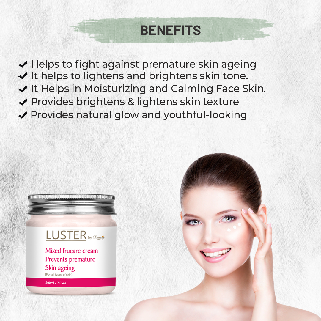 Luster Mixed Frucare Massage Cream - 200ml
