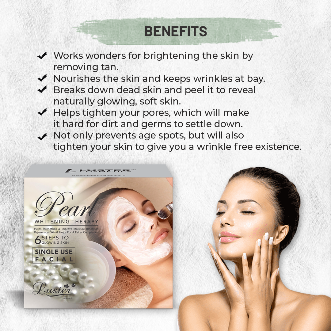 Luster Pearl Whitening Therapy Facial Kit, 320ml