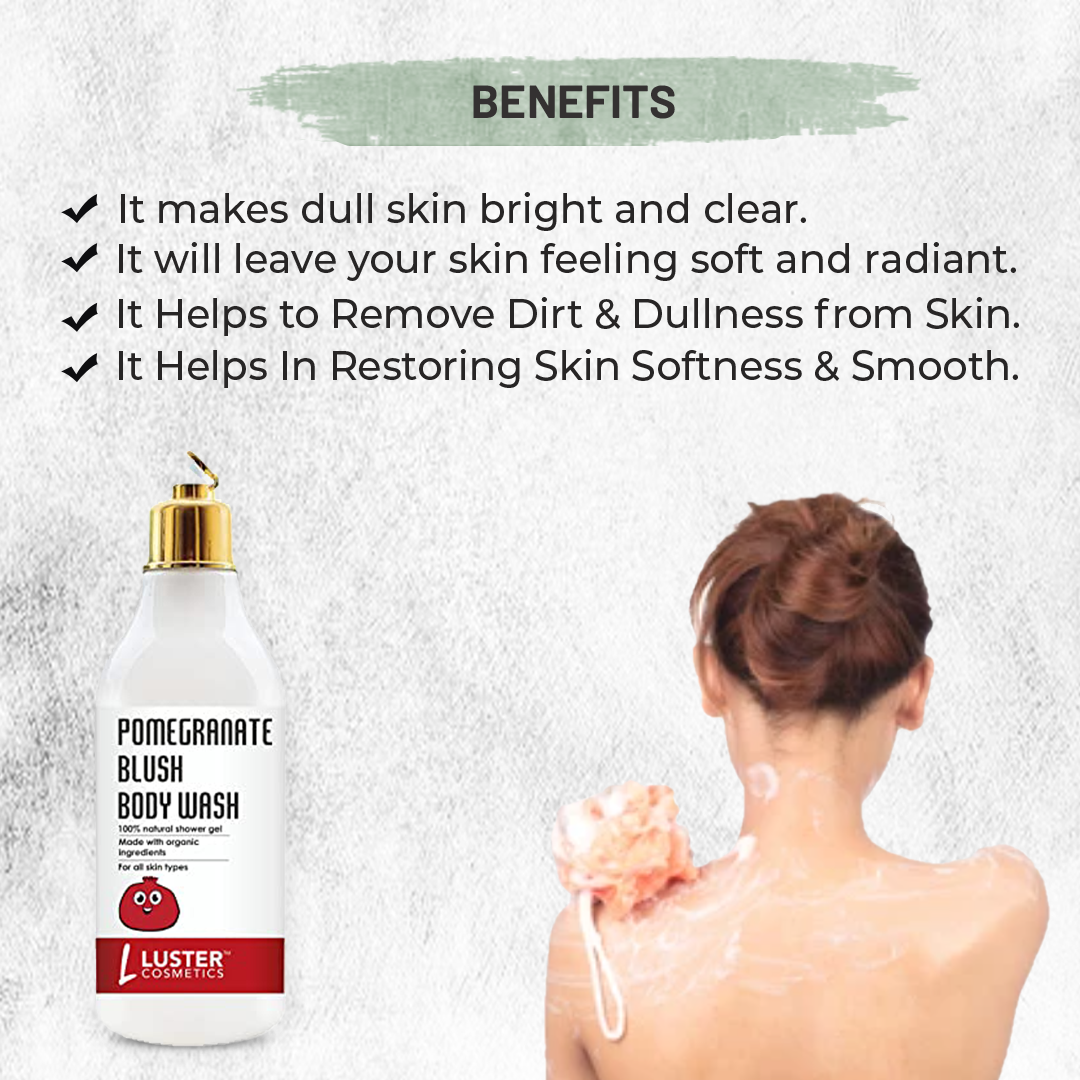 Luster Cosmetics Pomegranate Blush Body Wash - 300ml