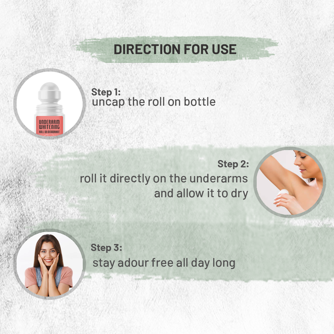 Luster Cosmetics Whitening Underarm Roll On Deodorant | Alcohol free | Helps Prevent Underarm Darkening | Helps Brighten & Lighten Armpits | Roll On Deodorant For Men & Women - Luster Cosmetics