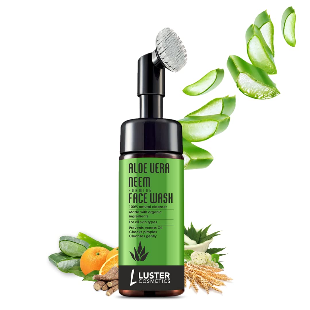 Luster Pimple Fight Combo – Neem Face Pack & Aloe Vera Foaming Face Wash