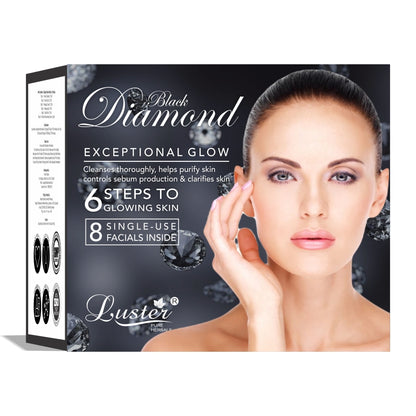Luster Black Diamond Exceptional Glow Facial Kit - 320ml