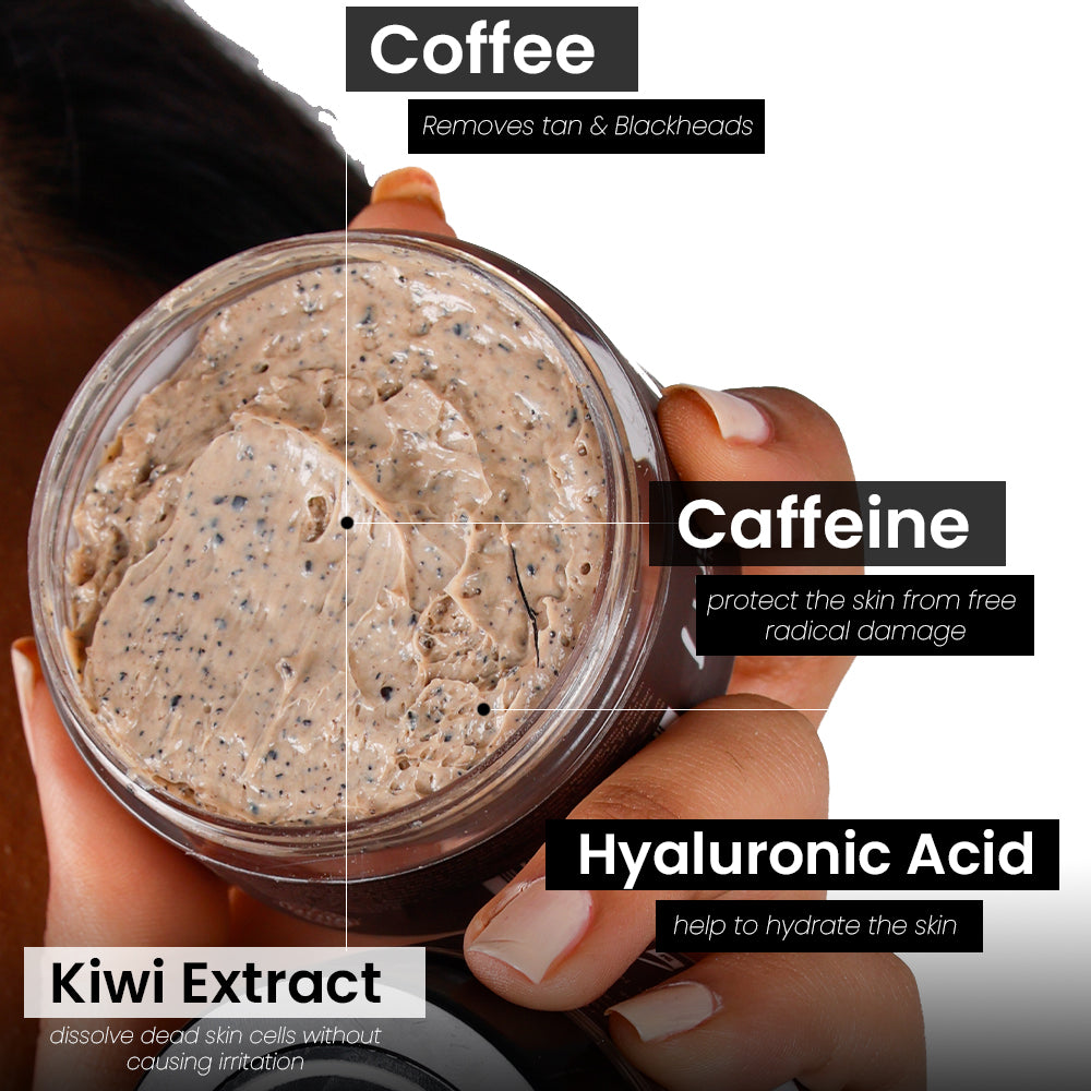 Luster Cosmetics Coffee Face Scrub, 60ml