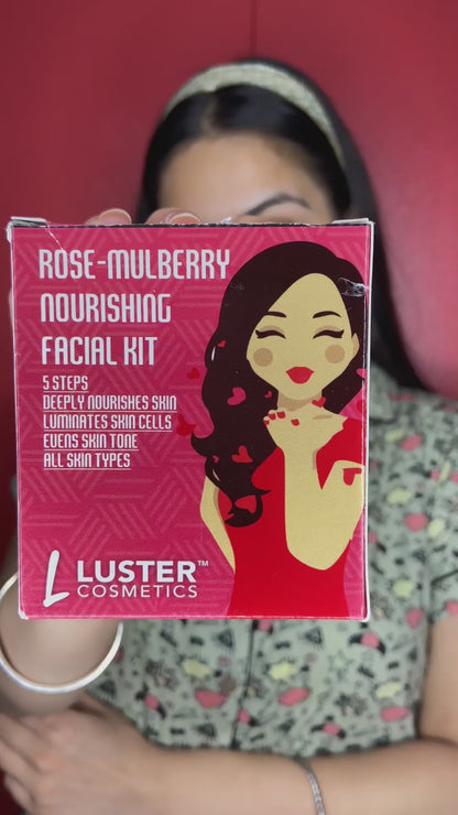 Luster Cosmetics Facial Combo | Rice Water & Charcoal & Anti Ageing - 3x45g