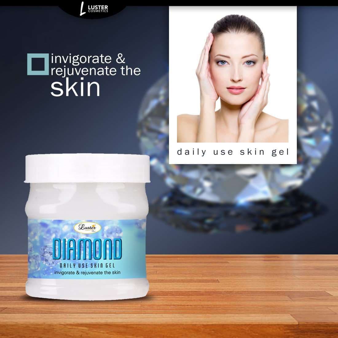 Luster Diamond Skin Gel (Paraben & Sulfate Free)-500ml - Luster Cosmetics