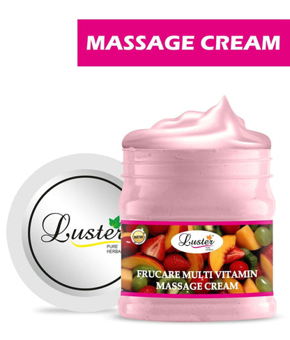 Luster Frucare Multi Vitamin Facial Massage Cream (Paraben & Sulfate Free)-500ml - Luster Cosmetics