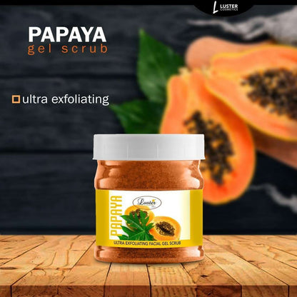 papaya gel scrub