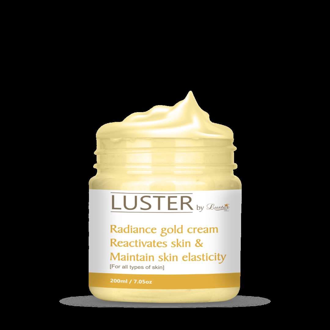 Luster Radiance Gold Massage Cream (Paraben & Sulfate Free)-200 ml.
