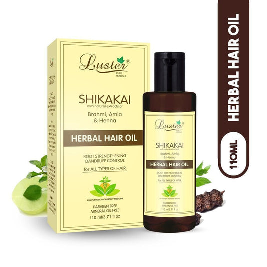 Luster Shikakai Herbal Hair Oil (Paraben & Mineral Oil Free)-110 ml.